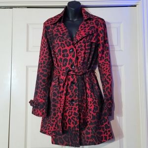 Cache Animal Print Jacket Size S